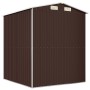 Dark brown galvanized steel garden shed 192x191x223 cm by vidaXL, Sheds - Ref: Foro24-3147460, Price: 364,54 €, Discount: %