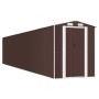 Dark brown galvanized steel garden shed 192x1021x223cm by vidaXL, Sheds - Ref: Foro24-3147470, Price: 1,00 €, Discount: %