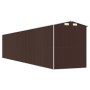 Dark brown galvanized steel garden shed 192x1021x223cm by vidaXL, Sheds - Ref: Foro24-3147470, Price: 1,00 €, Discount: %