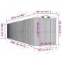 Dark brown galvanized steel garden shed 192x1021x223cm by vidaXL, Sheds - Ref: Foro24-3147470, Price: 1,00 €, Discount: %