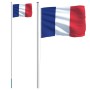 Aluminiumstange und Flagge Frankreichs 6,23 m von vidaXL, Fahnen und Windsäcke - Ref: Foro24-3147093, Preis: 71,06 €, Rabatt: %