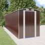 Dark brown galvanized steel garden shed 192x689x223 cm by vidaXL, Sheds - Ref: Foro24-3147466, Price: 1,00 €, Discount: %