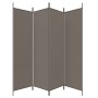 Divider screen with 4 anthracite gray fabric panels 698x180 cm by vidaXL, Room dividers - Ref: Foro24-350284, Price: 53,99 €,...