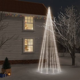 Christmas tree with spike 732 cold white LEDs 500 cm by vidaXL, Christmas trees - Ref: Foro24-343559, Price: 85,27 €, Discoun...