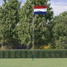 Aluminum flagpole and flag of the Netherlands 6.23 m by vidaXL, Flags and windsocks - Ref: Foro24-3147086, Price: 69,62 €, Di...