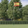 Aluminium Spanien Mast und Flagge 6,23 m von vidaXL, Fahnen und Windsäcke - Ref: Foro24-3147108, Preis: 72,55 €, Rabatt: %