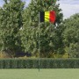 Belgian flagpole and flag, aluminum, 5.55 m by vidaXL, Flags and windsocks - Ref: Foro24-3147117, Price: 58,81 €, Discount: %