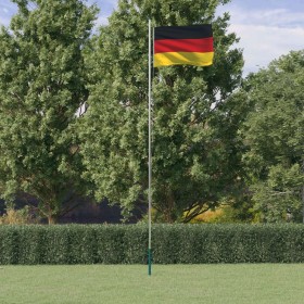 Mástil y bandera de Alemania aluminio 6,23 m de vidaXL, Banderas y mangas de viento - Ref: Foro24-3147090, Precio: 69,62 €, D...