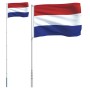 Netherlands aluminum flag and pole 5.55 m by vidaXL, Flags and windsocks - Ref: Foro24-3147116, Price: 58,81 €, Discount: %