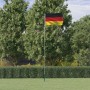 Aluminum flagpole and flag of Germany 5.55 m by vidaXL, Flags and windsocks - Ref: Foro24-3147120, Price: 58,81 €, Discount: %