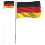 Deutschland Fahnenmast und Flagge aus Aluminium 5,55 m von vidaXL, Fahnen und Windsäcke - Ref: Foro24-3147120, Preis: 58,81 €...