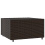 Square garden coffee table made of brown PE rattan, measuring 50x50x30 cm. by vidaXL, Garden tables - Ref: Foro24-319858, Pri...