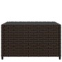 Square garden coffee table made of brown PE rattan, measuring 50x50x30 cm. by vidaXL, Garden tables - Ref: Foro24-319858, Pri...