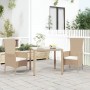 Garden chairs with cushions 2 units beige synthetic rattan by vidaXL, Garden chairs - Ref: Foro24-319532, Price: 150,65 €, Di...