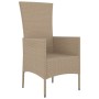 Garden chairs with cushions 2 units beige synthetic rattan by vidaXL, Garden chairs - Ref: Foro24-319532, Price: 150,65 €, Di...