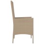 Garden chairs with cushions 2 units beige synthetic rattan by vidaXL, Garden chairs - Ref: Foro24-319532, Price: 150,65 €, Di...