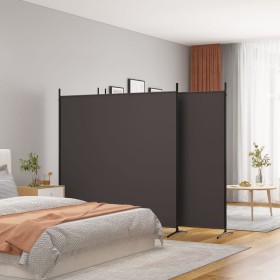 Divider screen with 4 brown fabric panels 698x180 cm by vidaXL, Room dividers - Ref: Foro24-350283, Price: 67,76 €, Discount: %