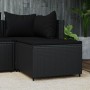 Garden footrest with black synthetic rattan cushion by vidaXL, Outdoor ottomans - Ref: Foro24-319788, Price: 46,83 €, Discoun...