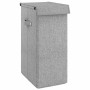 Gray synthetic linen folding laundry basket 26x34.5x59.5 cm by vidaXL, Laundry baskets - Ref: Foro24-351039, Price: 24,49 €, ...