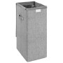 Gray synthetic linen folding laundry basket 26x34.5x59.5 cm by vidaXL, Laundry baskets - Ref: Foro24-351039, Price: 24,49 €, ...