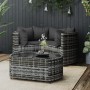 4-teiliges Gartenmöbel-Set und Kissen synthetisches Rattangrau von vidaXL, Gartensets - Ref: Foro24-319776, Preis: 274,69 €, ...