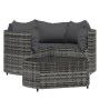 4-piece garden furniture set with gray synthetic rattan cushions by vidaXL, Garden sets - Ref: Foro24-319776, Price: 274,69 €...