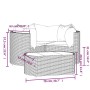 4-piece garden furniture set with gray synthetic rattan cushions by vidaXL, Garden sets - Ref: Foro24-319776, Price: 274,69 €...