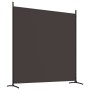 Biombo divisor de 4 paneles de tela marrón 698x180 cm de vidaXL, Divisores de ambientes - Ref: Foro24-350283, Precio: 74,45 €...