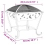 Brazier with XXL 50 cm steel poker by vidaXL, Chimneys - Ref: Foro24-360065, Price: 107,69 €, Discount: %