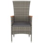 Garden chairs with cushions 2 units gray synthetic rattan by vidaXL, Garden chairs - Ref: Foro24-319526, Price: 137,56 €, Dis...