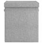 Cesto ropa sucia plegable lino sintético gris 51x34,5x59,5 cm de vidaXL, Cestas para ropa - Ref: Foro24-351040, Precio: 28,17...