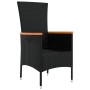 Garden chairs with cushions 4 units black synthetic rattan by vidaXL, Garden chairs - Ref: Foro24-319527, Price: 297,99 €, Di...