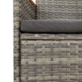 Garden chairs with cushions, 4 units, synthetic gray rattan by vidaXL, Garden chairs - Ref: Foro24-319528, Price: 304,57 €, D...