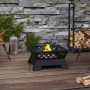 Brasero con atizador acero XXL 50 cm de vidaXL, Chimeneas - Ref: Foro24-360066, Precio: 85,28 €, Descuento: %