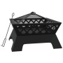 Brasero con atizador acero XXL 50 cm de vidaXL, Chimeneas - Ref: Foro24-360066, Precio: 85,28 €, Descuento: %