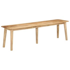 Banco de madera maciza de mango 160x40x45 cm de vidaXL, Bancos de comedor y cocina - Ref: Foro24-354994, Precio: 183,02 €, De...