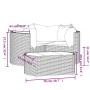 4-piece garden furniture set and gray synthetic rattan cushions by vidaXL, Garden sets - Ref: Foro24-319856, Price: 259,70 €,...