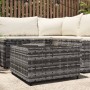 Gray synthetic rattan square garden coffee table 50x50x30 cm by vidaXL, Garden tables - Ref: Foro24-319859, Price: 53,95 €, D...