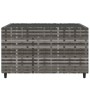 Gray synthetic rattan square garden coffee table 50x50x30 cm by vidaXL, Garden tables - Ref: Foro24-319859, Price: 53,95 €, D...