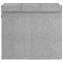 Cesto ropa sucia plegable lino sintético gris 64,5x34,5x59 cm de vidaXL, Cestas para ropa - Ref: Foro24-351041, Precio: 34,56...