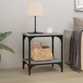 Sonoma gray plywood side table 40x30x42 cm by vidaXL, Coffee table - Ref: Foro24-823280, Price: 30,17 €, Discount: %