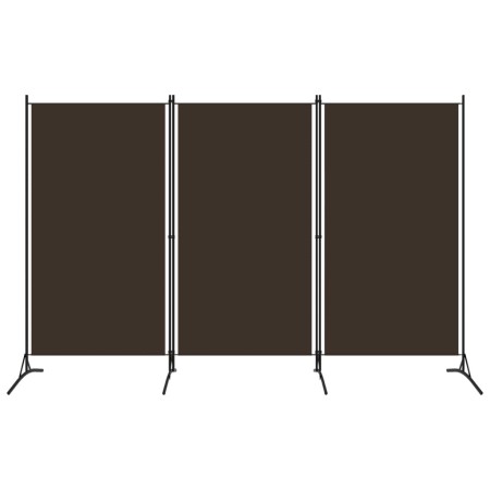 Biombo divisor de 3 paneles marrón 260x180 cm de vidaXL, Divisores de ambientes - Ref: Foro24-320732, Precio: 52,30 €, Descue...