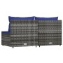 Zentrale Gartensofas mit Kissen, 2 Einheiten, graues synthetisches Rattan von vidaXL, Outdoor-Sofas - Ref: Foro24-319850, Pre...