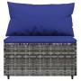 Zentrale Gartensofas mit Kissen, 2 Einheiten, graues synthetisches Rattan von vidaXL, Outdoor-Sofas - Ref: Foro24-319850, Pre...