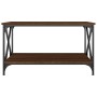 Mesa de centro madera y hierro roble marrón 80x50x45 cm de vidaXL, Mesas de centro - Ref: Foro24-823321, Precio: 50,05 €, Des...