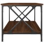 Brown oak wood and iron coffee table 80x50x45 cm by vidaXL, Coffee table - Ref: Foro24-823321, Price: 50,05 €, Discount: %