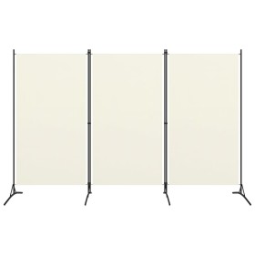 3-teilige Trennwand aus weißem Stoff, 260 x 180 cm von vidaXL, Raumteiler - Ref: Foro24-320731, Preis: 38,99 €, Rabatt: %