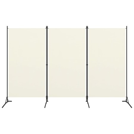 Biombo divisor de 3 paneles tela blanco 260x180 cm de vidaXL, Divisores de ambientes - Ref: Foro24-320731, Precio: 40,51 €, D...