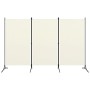 Biombo divisor de 3 paneles tela blanco 260x180 cm de vidaXL, Divisores de ambientes - Ref: Foro24-320731, Precio: 40,51 €, D...