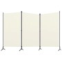 Biombo divisor de 3 paneles tela blanco 260x180 cm de vidaXL, Divisores de ambientes - Ref: Foro24-320731, Precio: 40,51 €, D...